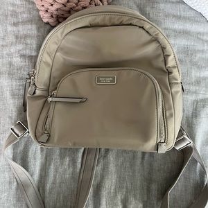 Gray mini Kate Spade backpack